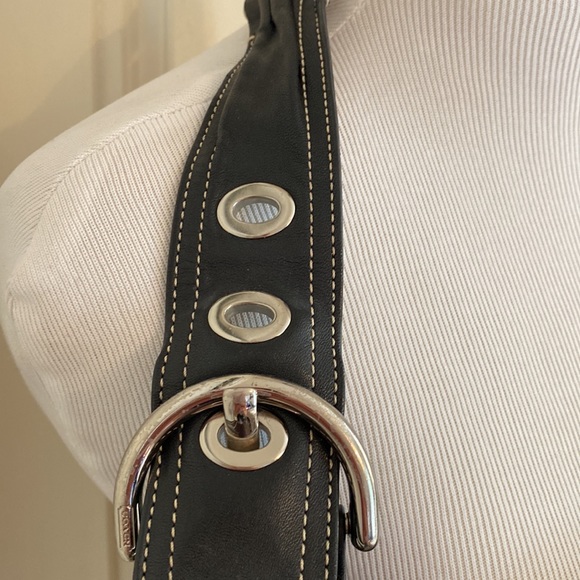 Coach hobo shoulder bag. Black/gray - Picture 3 of 10